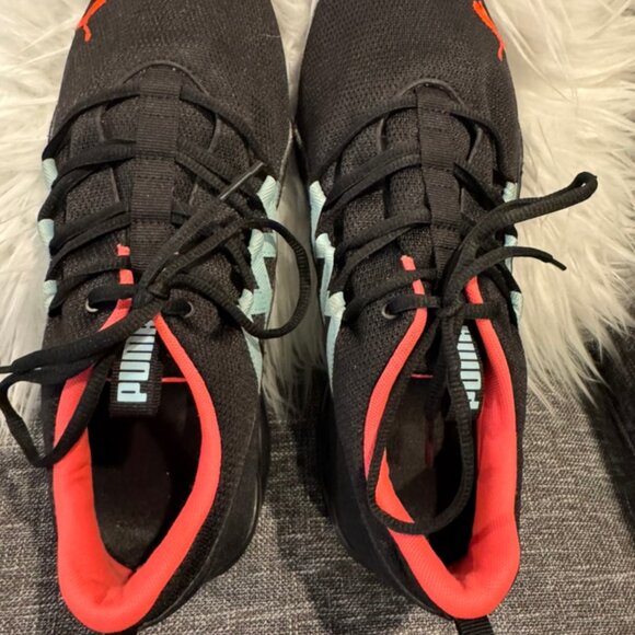 Puma Riaze Prowl Womens 11 Black Pink Mesh Pink Blue Training Running Shoes - Picture 2 of 10